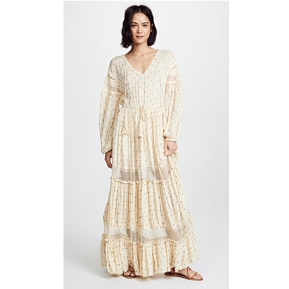 TOO LATE** Free People Sada Dress Maxi Ivory NEW - Picture 3 of 8